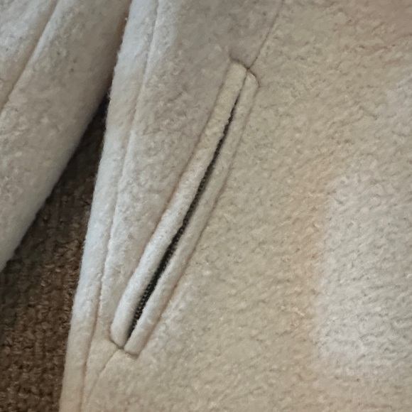 LOFT Cream Women's Boucle Car Coat - Picture 4 of 8